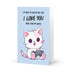 Cute Gamer Cat Valentine's Day Greeting Card